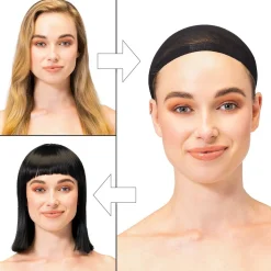 BONNET FILET À CHEVEUX NOIR