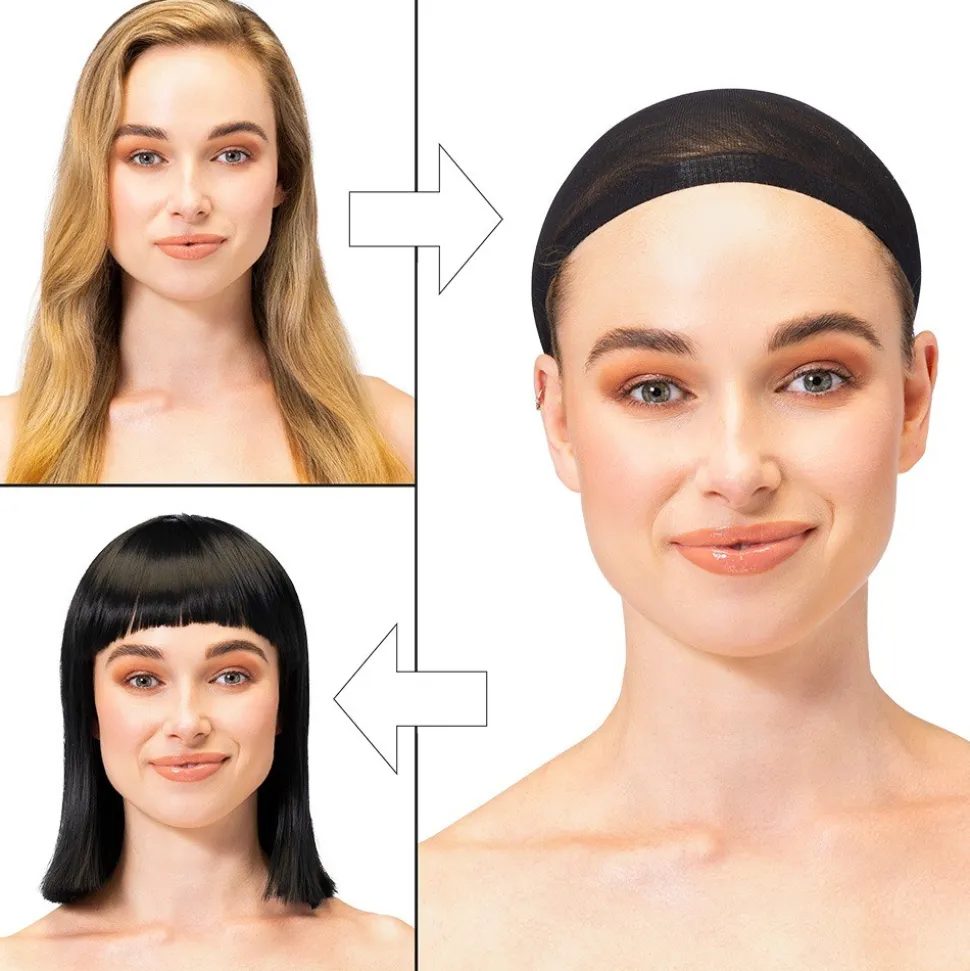 BONNET FILET À CHEVEUX NOIR