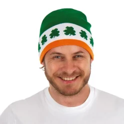 BONNET SAINT PATRICK IRLANDE SHAMROCK VERT ADULTE