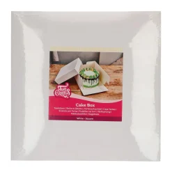 BOÎTE À GATEAU 30X30X15CM BLANC
