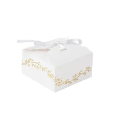 10 BOÎTES CARTON JOLIS BRINS 7X3.5CM BLANC