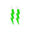 BOUCLES D'OREILLES ÉCLAIR FLUO VERT ADULTE