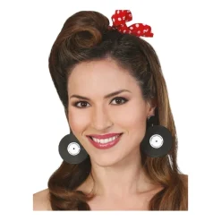 BOUCLES D'OREILLES DISQUES VINYLES RÉTRO ADULTE