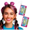 BOUCLES OREILLES CASSETTE ANNÉES 90 ADULTE