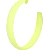 BOUCLES OREILLES CRÉOLES FLUO JAUNE ADULTE