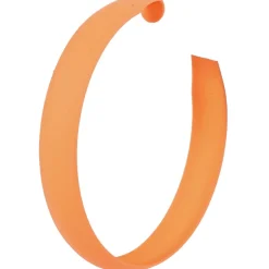 BOUCLES OREILLES CRÉOLES FLUO ORANGE ADULTE
