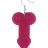 BOUCLES OREILLES HUMOUR PÉNIS ÉCLAT ROSE FEMME