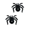 BOUCLES OREILLES PENDENTIF SPIDER POIL NOIR FEMME