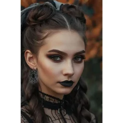 BOUCLES OREILLES PENDENTIF TOILE ARAIGNÉE FEMME