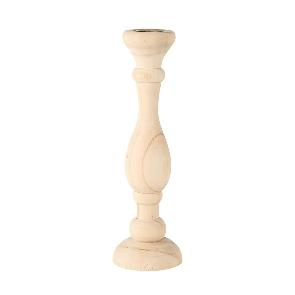 BOUGEOIR BOIS WOODIE 24CM NATUREL