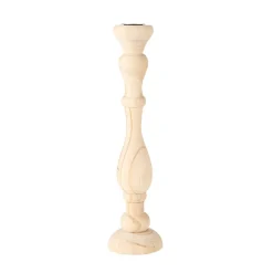 BOUGEOIR BOIS WOODIE 29.5CM NATUREL