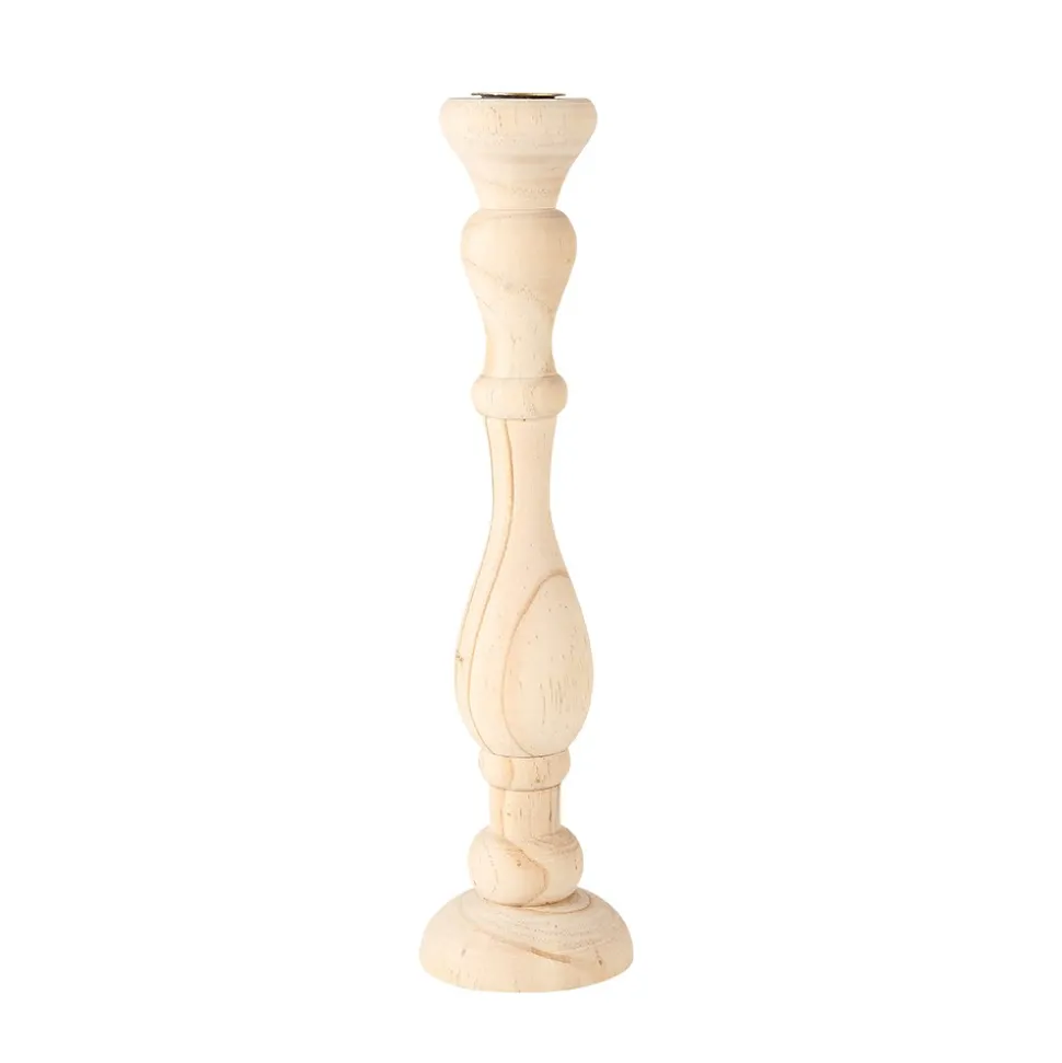 BOUGEOIR BOIS WOODIE 29.5CM NATUREL