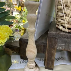 BOUGEOIR BOIS WOODIE 29.5CM NATUREL