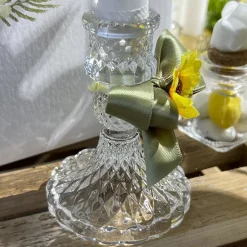 BOUGEOIR FLAMBEAU 8X10.5CM TRANSPARENT