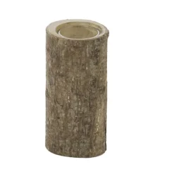 BOUGEOIR TRONC VERRE 14 CM