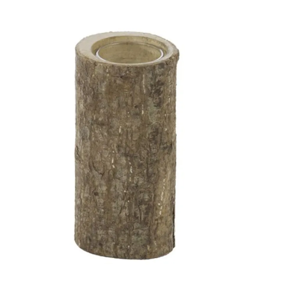 BOUGEOIR TRONC VERRE 14 CM