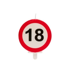 BOUGIE ANNIVERSAIRE 18 ANS PANNEAU 6.3CM