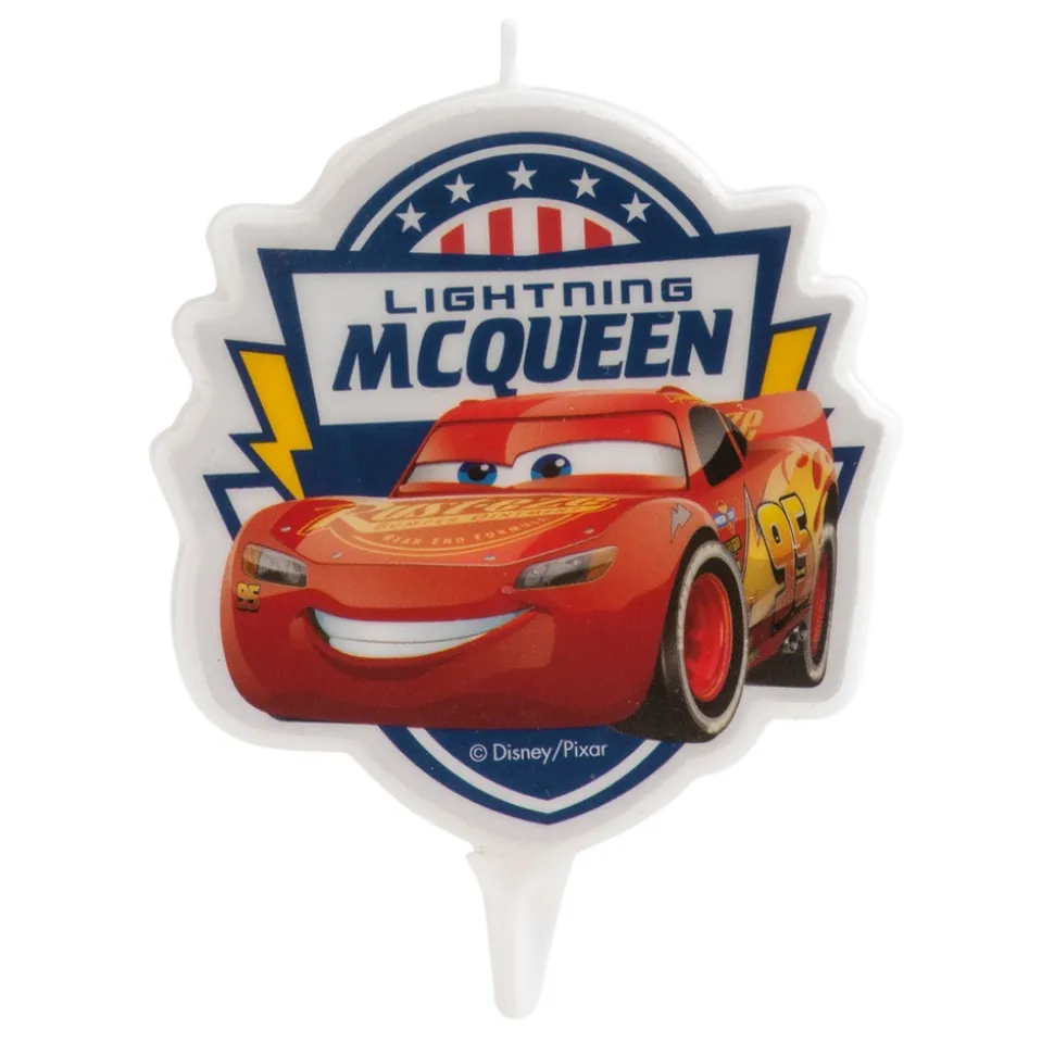BOUGIE ANNIVERSAIRE 2D CARS 7.5CM