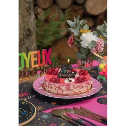 BOUGIE ANNIVERSAIRE MULTI 8.1X7.5CM