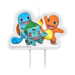BOUGIE ANNIVERSAIRE POKÉMON PERSONNAGES 5.5X8.3CM