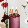 BOUGIE CHIFFRE 4 CIRE ANNIVERSAIRE 4.5CM OR