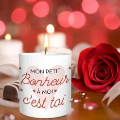 BOUGIE CÉRAMIQUE MON PETIT BONHEUR À MOI C'EST TOI