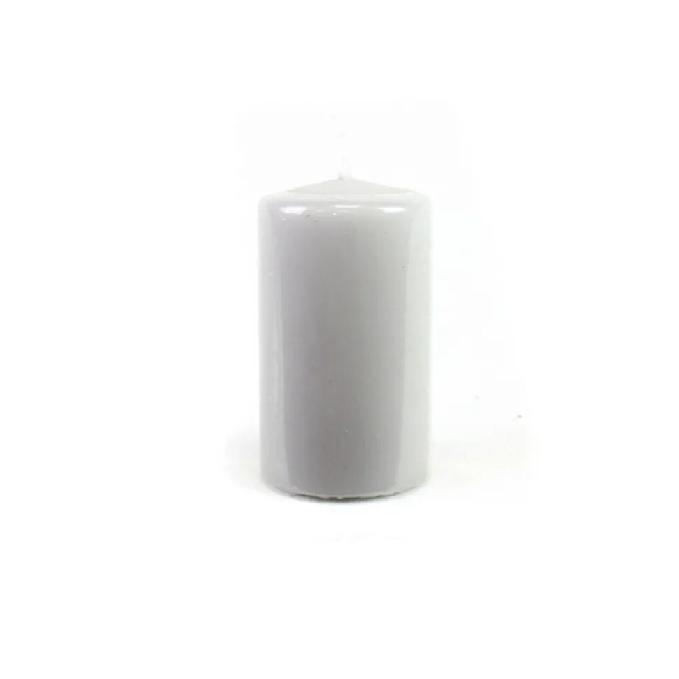 BOUGIE CYLINDRE SÉCURITÉ 36H 100X60 GRIS CLAIR