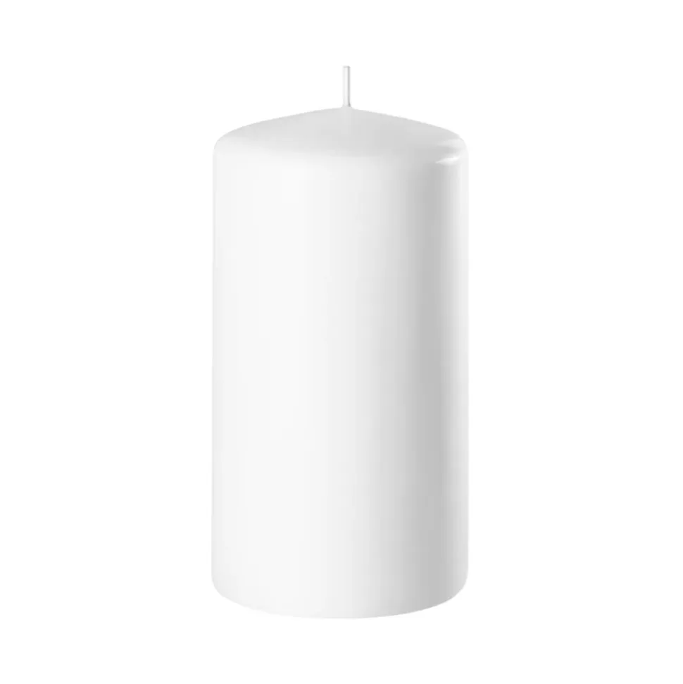 BOUGIE CYLINDRE SÉCURITÉ 36H 100X60MM BLANC