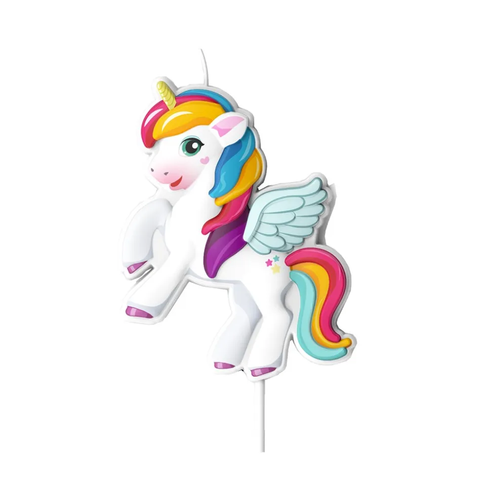 BOUGIE D'ANNIVERSAIRE LICORNE 8CM