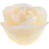 BOUGIE DÉCORATIVE FLEUR ROSE 12X7CM IVOIRE