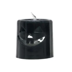 BOUGIE LED CYLINDRIQUE 4.5CM ORANGE OU NOIR