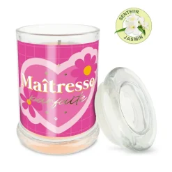 BOUGIE PARFUMÉE JASMIN VERRE MAÎTRESSE 10.5CM