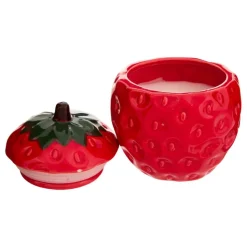 BOUGIE PARFUMÉE POT CÉRAMIQUE FRUIT 9.7CM 20H