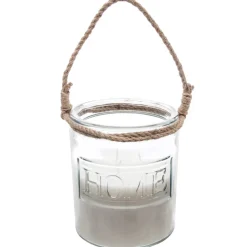 BOUGIE PARFUMÉE VANILLE MUSC VERRE JUTE 780G 42H
