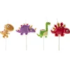4 BOUGIES ANNIVERSAIRE DINOSAURE