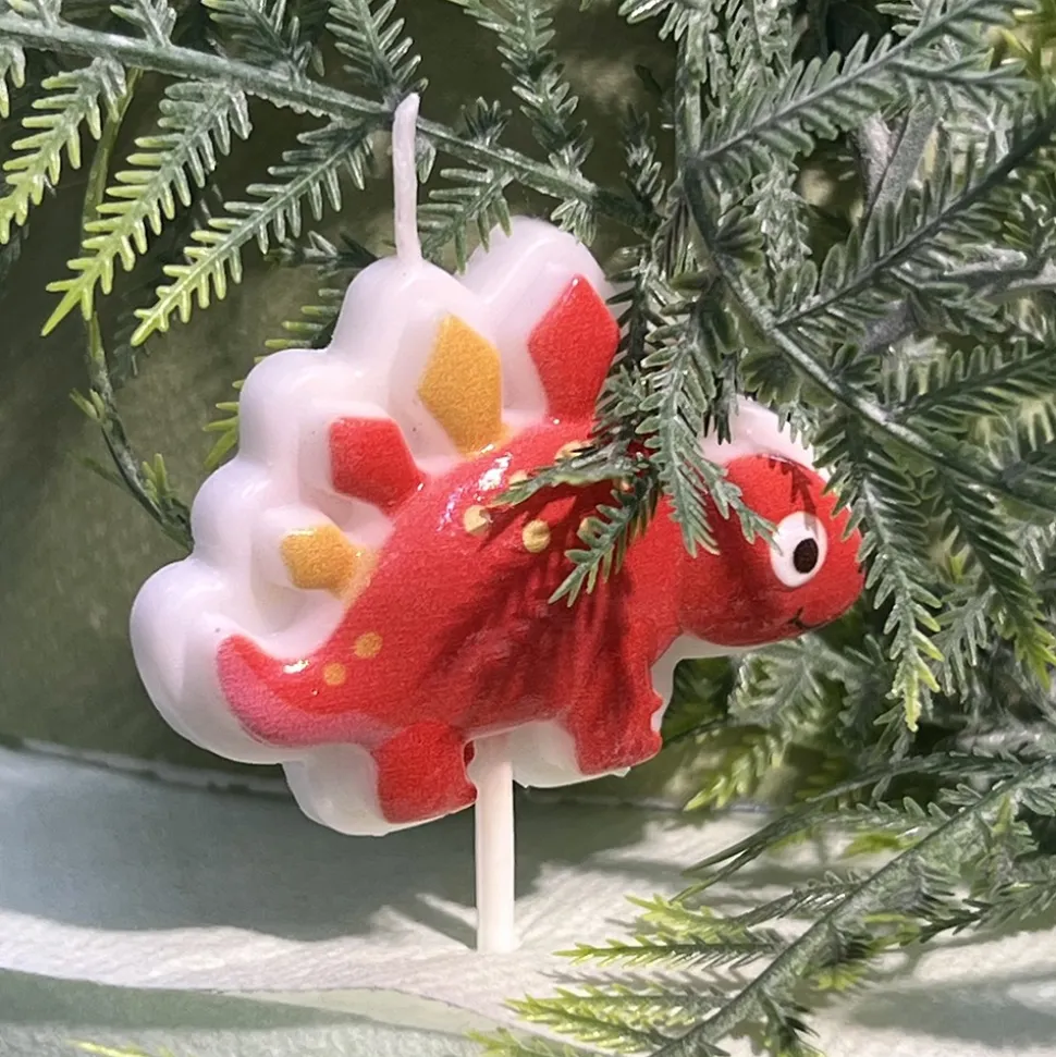 4 BOUGIES ANNIVERSAIRE DINOSAURE