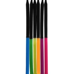 12 BOUGIES BICOLORE ANNIVERSAIRE MULTI 12.5CM