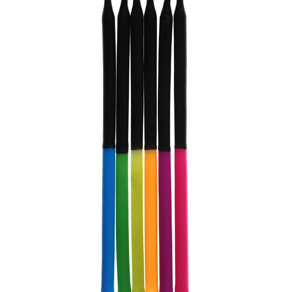 12 BOUGIES BICOLORE ANNIVERSAIRE MULTI 12.5CM