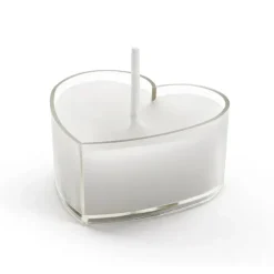 10 BOUGIES CHAUFFE-PLAT CIRE CUR 4CM BLANC