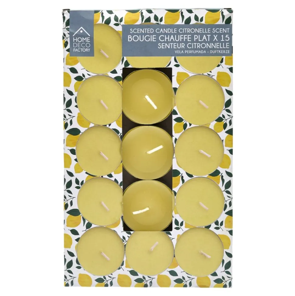 15 BOUGIES CHAUFFE-PLAT CITRONNELLE