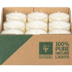 18 BOUGIES CHAUFFE-PLATS NATURELLES 7H BLANC
