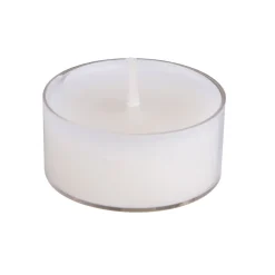 8 BOUGIES CHAUFFE-PLATS NATURELLES 10H BLANC