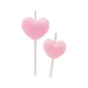 6 BOUGIES CUR SUR PIQUE ROSE