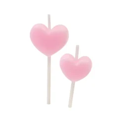 6 BOUGIES CUR SUR PIQUE ROSE