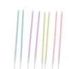 8 BOUGIES FINES GÉANTES 15CM BLEU LILAS JAUNE ROSE