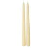 2 BOUGIES FLAMBEAU CONIQUES 25CM 7H JAUNE PÂLE