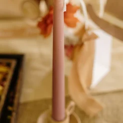 2 BOUGIES FLAMBEAU CONIQUES 25CM 7H CAMEL