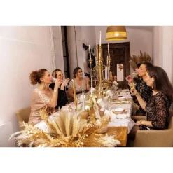 2 BOUGIES FLAMBEAU CONIQUES LED 27.5CM BLANC