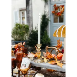 2 BOUGIES FLAMBEAU CONIQUES LED 27.5CM IVOIRE