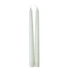 2 BOUGIES FLAMBEAU CONIQUES LED 27.5CM SAUGE